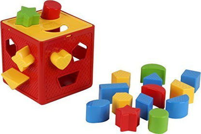 Play22 Baby Blocks Shape Sorter Toy - Childrens Blocks Includes 18 Shapes - Learning Color