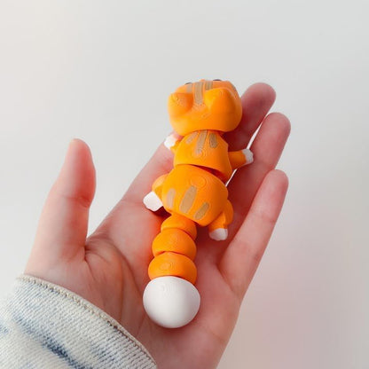 Articulated Cat 3D Printed Cat Toy Articulated Cat Fidget Toy for Kids (Cat)