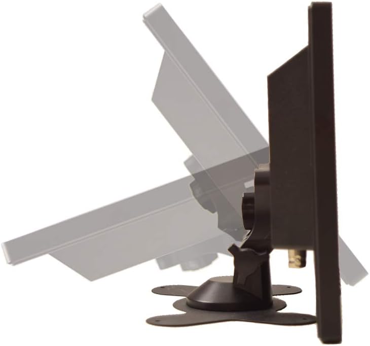 8 inch CCTV Monitor, TFT LCD Security Screen with VGA HDMI AV BNC USB Audio in/Out Ports Built-in Speaker, HD Display for Surveillance Camera STB 1024x768 Resolution with Car Power Adapter 12-24V