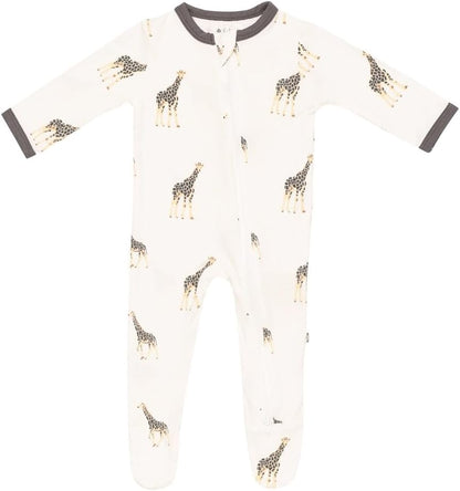 KYTE BABY Unisex Zipper Closure Footies, Rayon Made From Bamboo, 0-24 Months