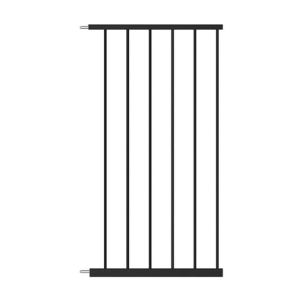 WAOWAO Triple Lock Baby Gate Extra Wide Pressure Mounted Walk Through Swing Auto Close Safety Black Metal Dog Pet Puppy Cat for Stairs,Doorways,Kitchen 25.59"-81.49" inch(Black, 14.17"/36cm)