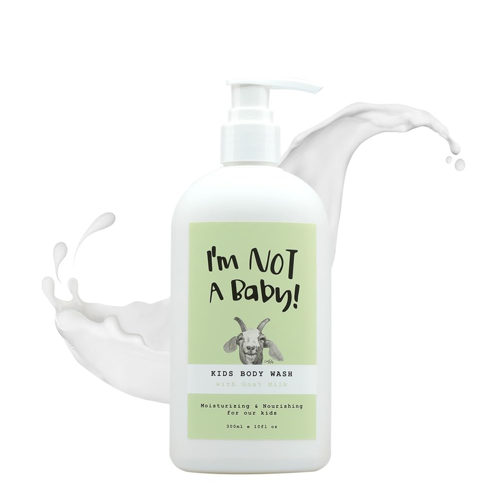 I'm NOT A Baby! Kids Body Wash– Dermatologist Tested, Allergen free, Cruelty-free, PETA, Gentle for