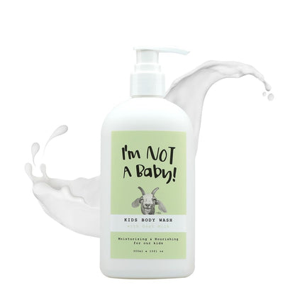 I'm NOT A Baby! Kids Body Wash– Dermatologist Tested, Allergen free, Cruelty-free, PETA, Gentle for