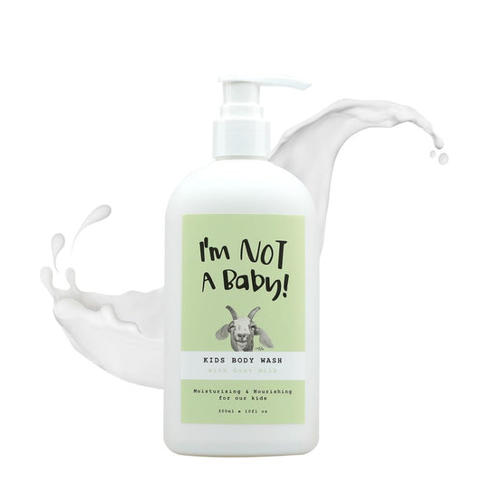 I'm NOT A Baby! Kids Body Wash– Dermatologist Tested, Allergen free, Cruelty-free, PETA, Gentle for