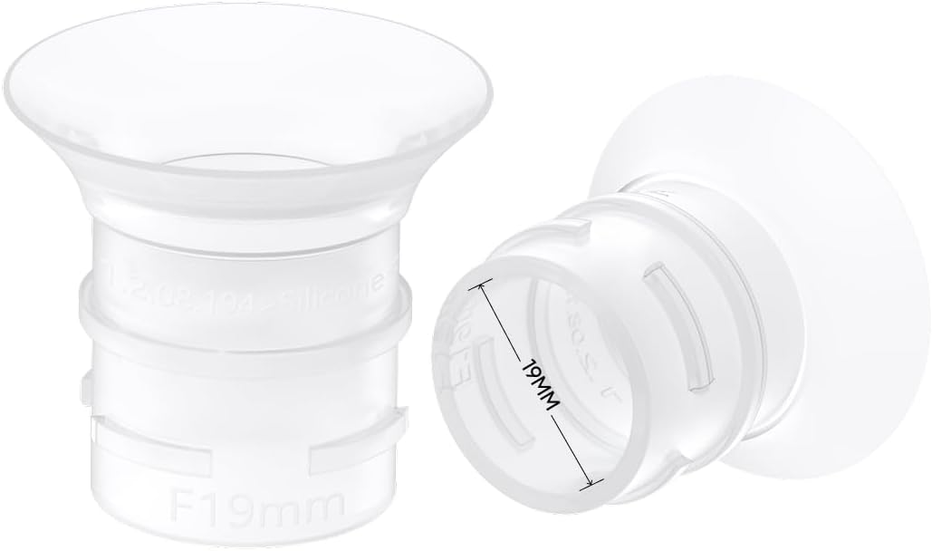 eufy Original 19mm Sizing Inserts (2-Pack) for Wearable Breast Pump S1/S1 Pro/E10/E20, Silicone