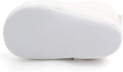 LONSOEN Baby Girls Boys Loafers Prewalker Dress Crib Shoes
