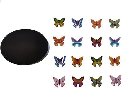 Desk Sculpture Butterflies Desktop Stress Relief Toy Fidget Toy for Anxiety Office Gift Desk Intelligence Development(New version16pcs Butterflies)