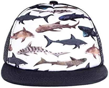 Baby Hats - Baseball Hat, Newborn Youth Flat Brim Mesh Trucker Surf Skate Bubba Bro Fitted Beach Cap Gorros para Bebes