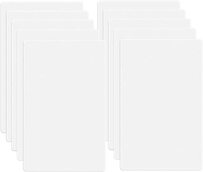 1-Gang Screwless Blank Wall Plate Cover Blank Switch Outlet Electrical Faceplate for Light Switch, Receptacle, Dimmers, USB Outlet, GFCI, Child Safe Cover Plate, White (10-Pack)