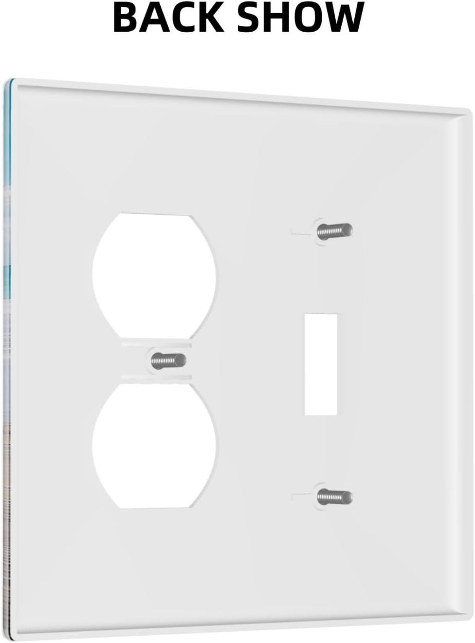 Wallplates Beach Waves Brown Wood Starfish Shells 1 Toggle 1 Duplex Switch Plate Electrical Gfci