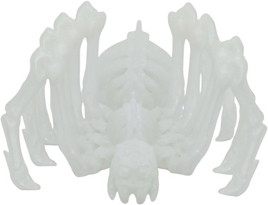 Large Skeleton Spider-Shy Spider,Halloween Decorations Skeleton Spider,Skeleton Spider Skull Bone Animal Skeleton Decorate Animal Halloween Skeleton Props (Luminous Green)