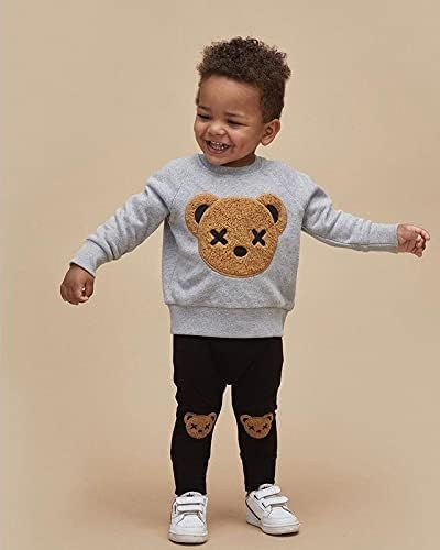 WZTYYDS Toddler Boy Clothes 2T 3T 4T 5T Fall Outfits Baby Pullover & Pants Sets Kids Winter 2Pcs Sweatsuit