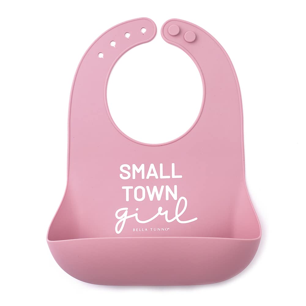 Bella Tunno Baby Bib for Eating, Waterproof Silicone Bib with Large Food Catcher, Adjustable Fit