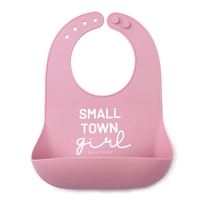Bella Tunno Baby Bib for Eating, Waterproof Silicone Bib with Large Food Catcher, Adjustable Fit