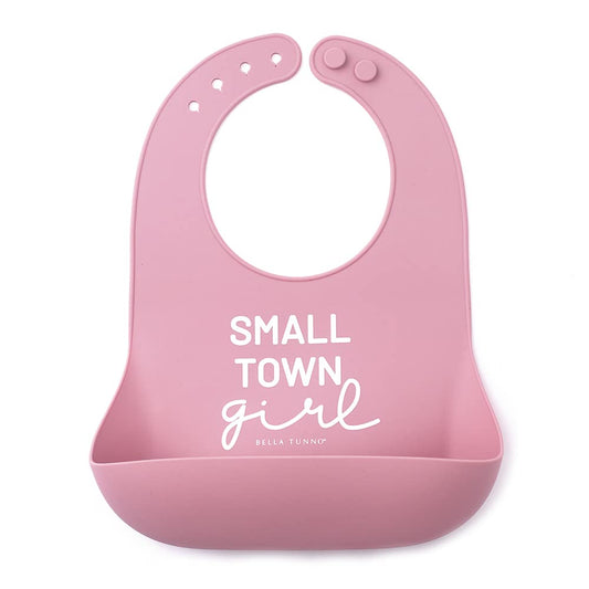 Bella Tunno Baby Bib for Eating, Waterproof Silicone Bib with Large Food Catcher, Adjustable Fit