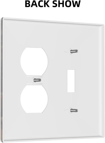Decorative Outlet Covers Funny Red Boxing Cats White Tomcat 2 Gang Wall Plate Cover Single Toggle Duplex Combo Two Switch Light Switch Cover Plate Jumbo Dual GFCI Faceplate