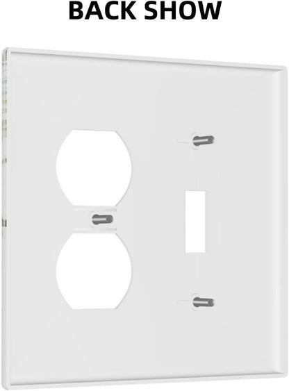 Wallplates Boho Farmhouse Flower Leaf Sage Green 1 Toggle 1 Duplex Switch Plate Electrical GFCI Faceplate Decorative Light Switch Covers for Bedroom Cabin Decor