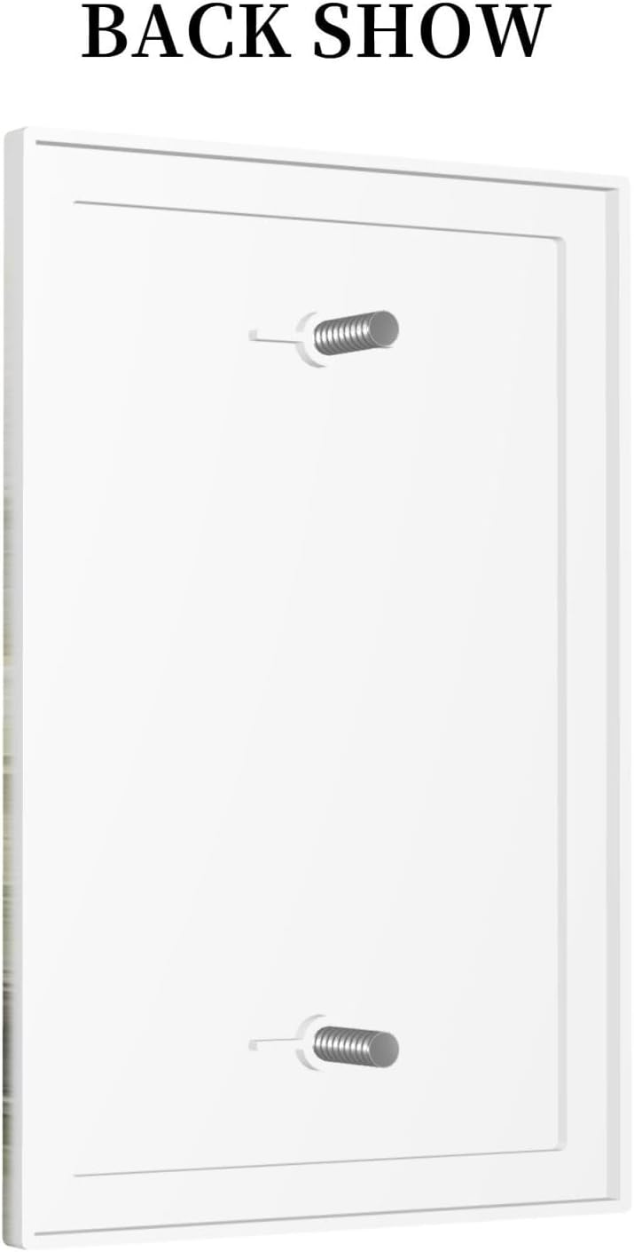 Light Switch Cover Plate Green Forest Watercolor Painting Foggy Pine 1 Gang No Device Blank Electrical Wall Plates Faceplate Decorative Switch Plate for Bedroom living Room Decor