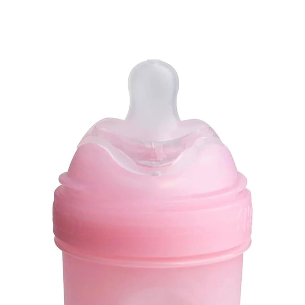 Herobility Double Anti-Colic Silicone Nipples, Baby Bottle Teats, Breast Like Shaped Nipples - Fits