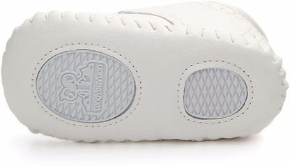 LONSOEN Baby Girls Boys Loafers Prewalker Dress Crib Shoes