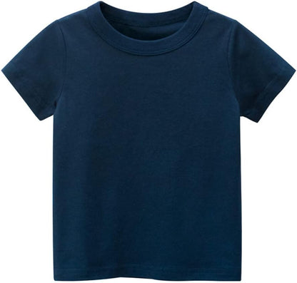 Boys' 4-Pack Excavator Short Sleeve Crewneck T-Shirts Top Tee Size 2-7 Years Toddler Boys' Value Pack Cotton T-Shirt