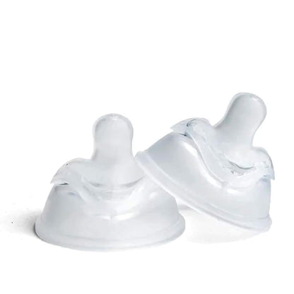 Herobility Double Anti-Colic Silicone Nipples, Baby Bottle Teats, Breast Like Shaped Nipples - Fits