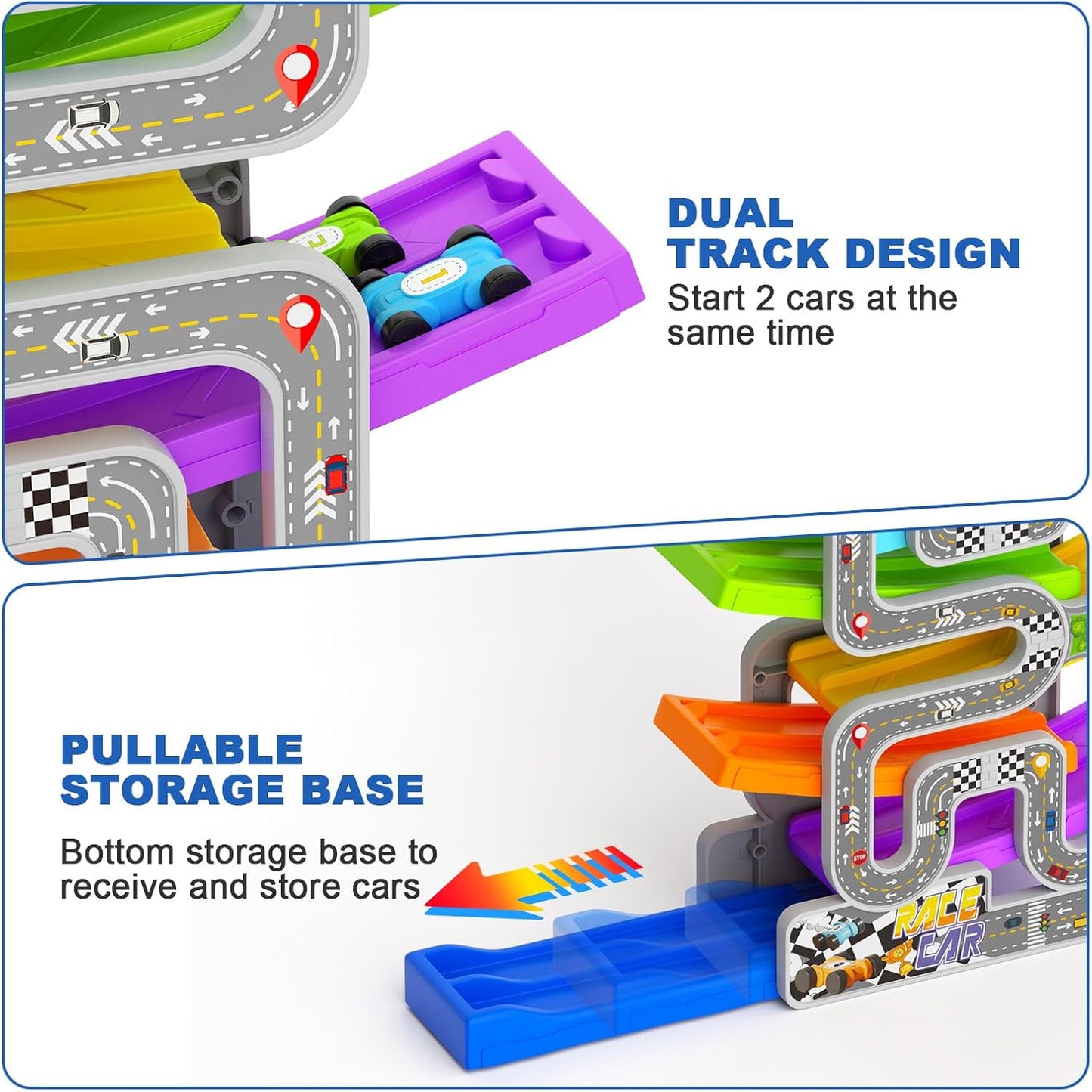 Toddler Race Track Toy – Keeps Kids Busy & Boosts Motor Skills (Ages 2–4)
