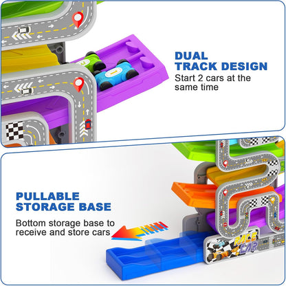 Toddler Race Track Toy – Keeps Kids Busy & Boosts Motor Skills (Ages 2–4)