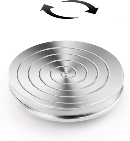 TOMAZON Kinetic Desk Spinning Toy, Stainless Steel Rotating Motion Coin, Optical Illusion Spinning Top for Office Anxiety Stress Relief, Portable ADHD Little Fidget Toys Gift for Adults & Kids(B)
