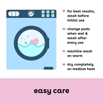 Bamboobies Ultra-Soft Velour Nursing Pads – Reusable, Washable & Leak-Proof – 2 Ultra-Thin and 2