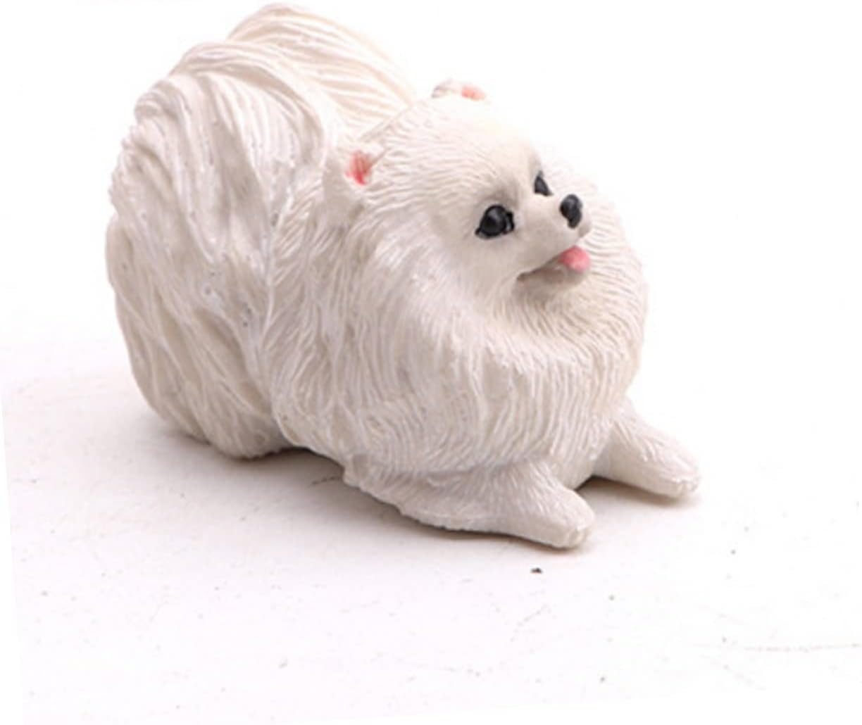 TOYANDONA 1pc Desk Decor Office Desk Decorations Office Desk Toys Custom Mini Pomeranian Pet Figures Mini Puppy Toy Pomeranian Model Dog Model Decor Statuette Collection Puzzle Child