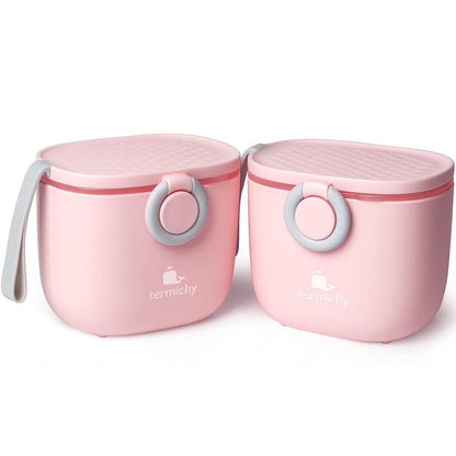 Termichy Baby Formula Dispenser, Portable Milk Powder Dispenser Container with Carry Handle and