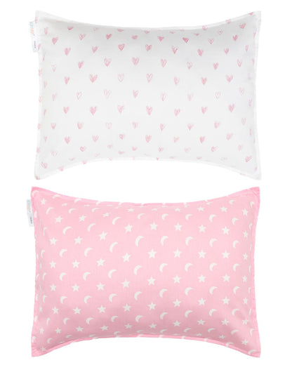 ALVABABY Toddler Pillowcases Fits 14x20in,13x18in Kids Cotton Baby 2 Packs Envelope Kids Pillow Cover for Boy Girl Sleeping Travel 2L-FTP18A
