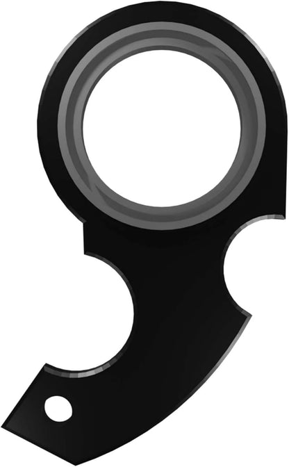Black Keychain Spinner Fidget Ring,Novelty Keychain Fidget Toy for Finger Exercising,Gifts for Adult Men.Portable Key Ring Spinner Toy for Finger Exercising Fidget Spinners