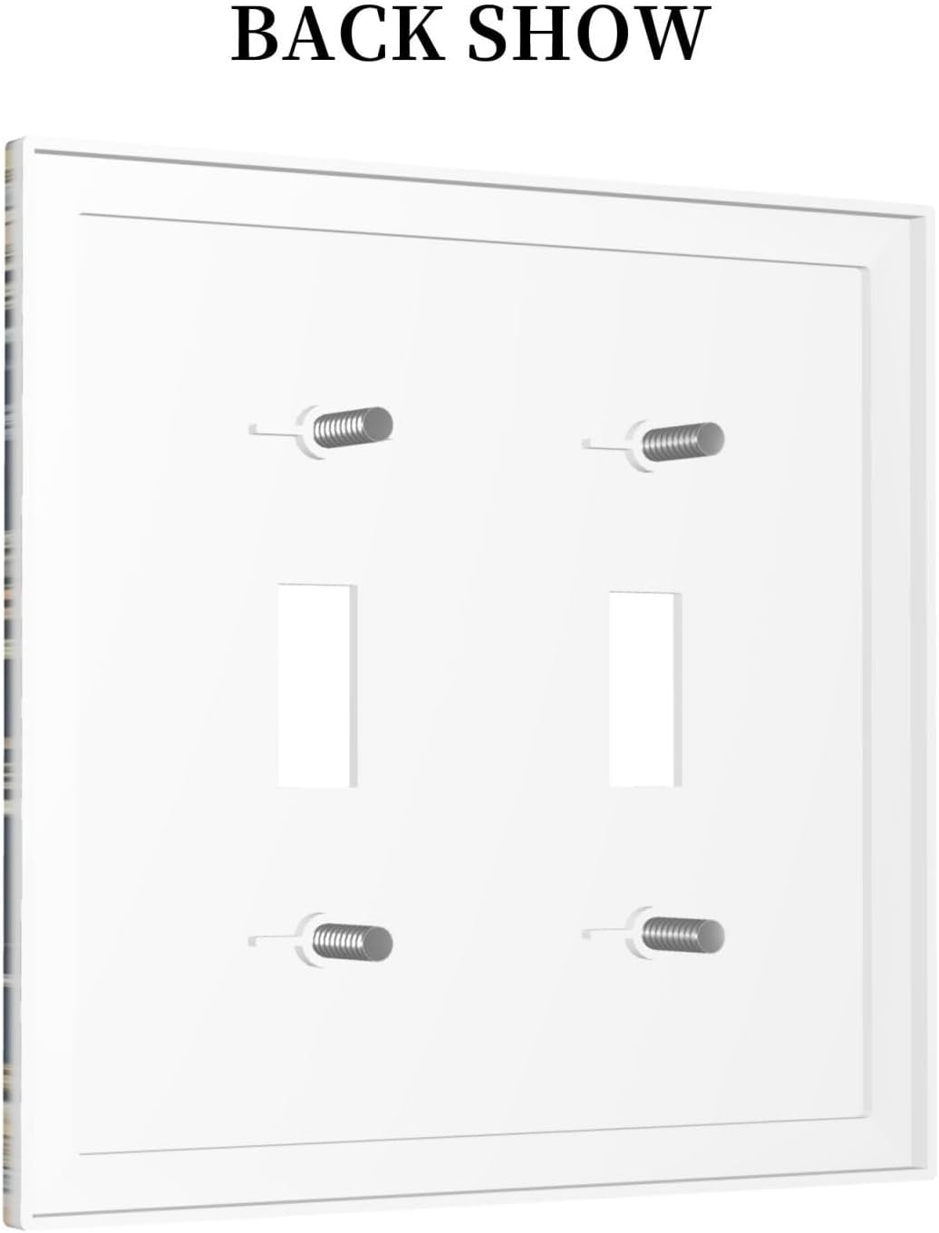 Decorative Switch Covers Plate Rustic Morris Birds Green Leaf Flower 2 Gang Wall Plate Unique Double Toggle Light Switch Plate Wall Cover Plate Faceplate for Country Bedroom Home Decor