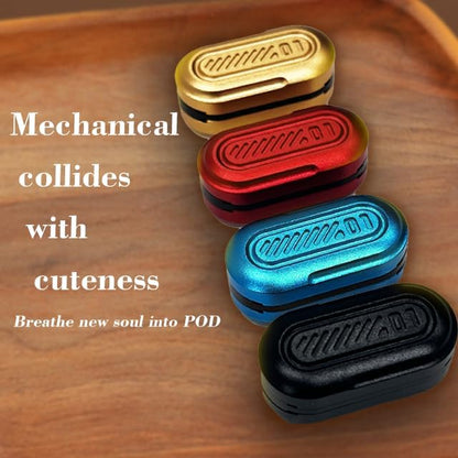 Fidget Slider EDC Adult Metal Fidget Toys ADHD Tool Anxiety Stress Relief Toys Fun Office Desk Toys Gifts for Boyfriend and Father (Red)