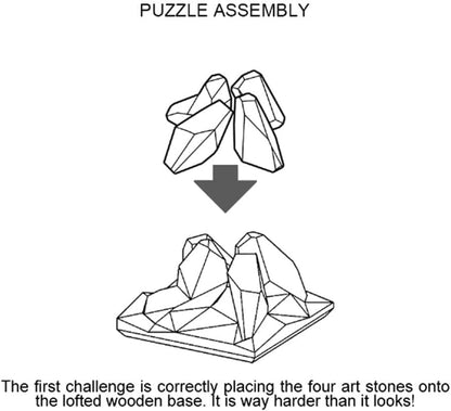 Stylish Handcrafted Art, a Stacking Puzzle, a Brain Teaser, and a Fidget Toy! We Heard Your Comments, so we Added Stacking Videos, Other Information, and Changed The Price!