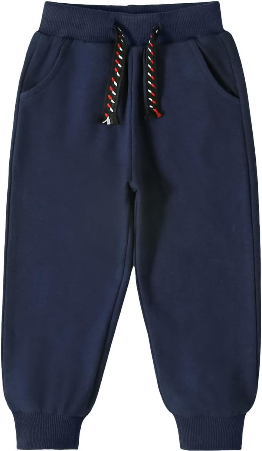 Bumeex Baby and Toddler Boys' 2-Pack Pull on French Terry Pants 1-7Y
