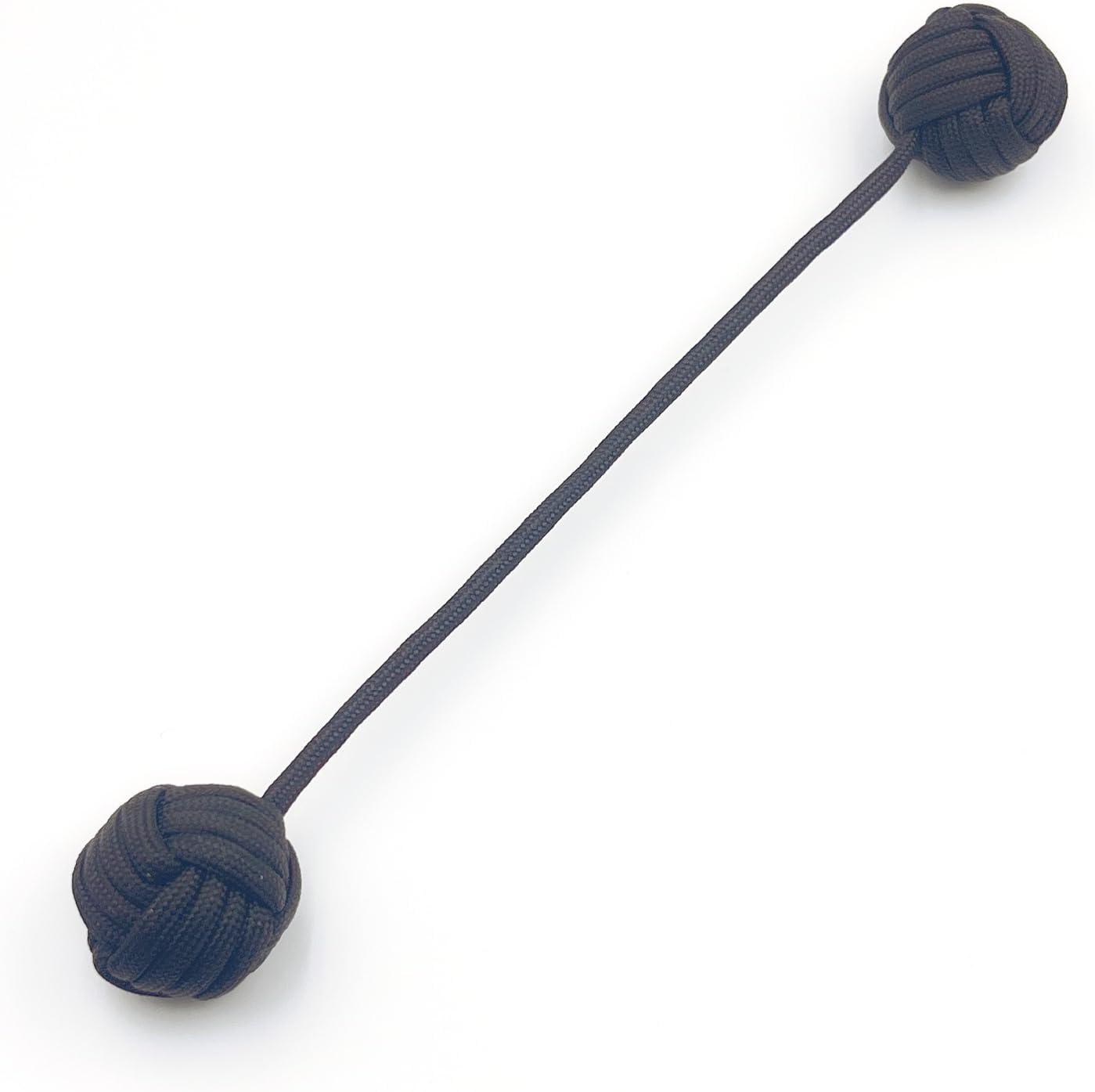 Fidget Beads Skill Toys, Fidget Toys, Parachute Cord and Steel Beads Handmade Fidget Beads, Beginners Worry Beads, Portable EDC Leisure Toys (Black)