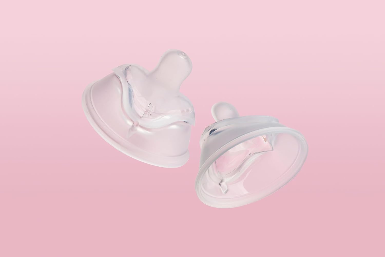 Herobility Double Anti-Colic Silicone Nipples, Baby Bottle Teats, Breast Like Shaped Nipples - Fits