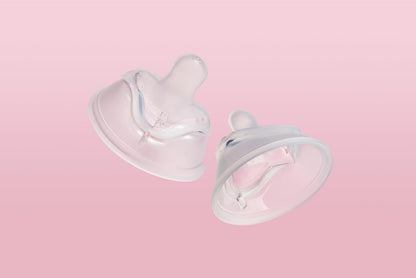 Herobility Double Anti-Colic Silicone Nipples, Baby Bottle Teats, Breast Like Shaped Nipples - Fits