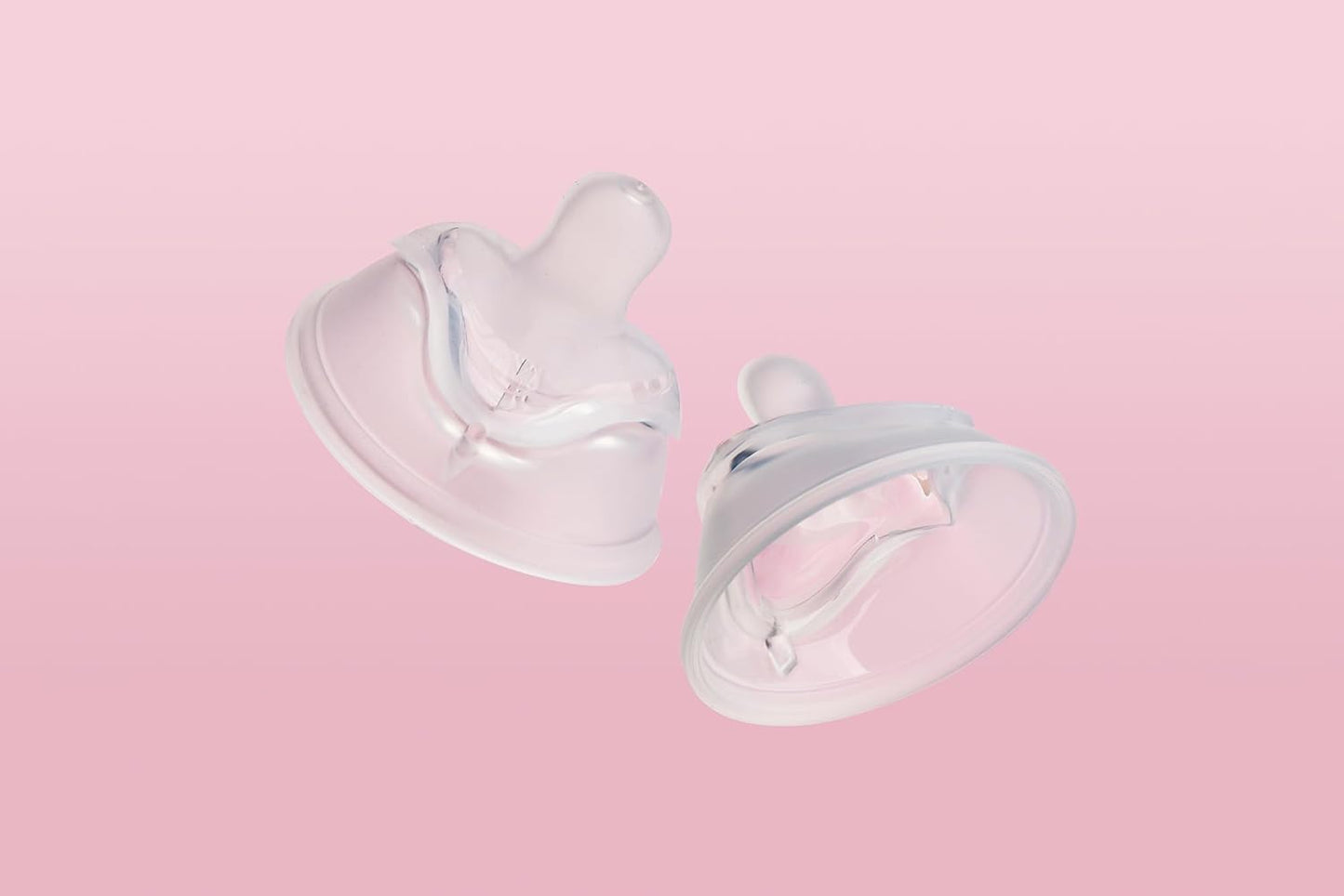 Herobility Double Anti-Colic Silicone Nipples, Baby Bottle Teats, Breast Like Shaped Nipples - Fits