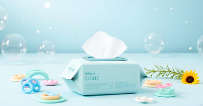 Korea's #1 Light Baby Wipes - Hypoallergenic, Water-Based, Unscented, Alcohol & Paraben-Free – 50 GSM for sensitive skin Flip-Top Plant Based Baby Wipes (80 Count 1 Pack)