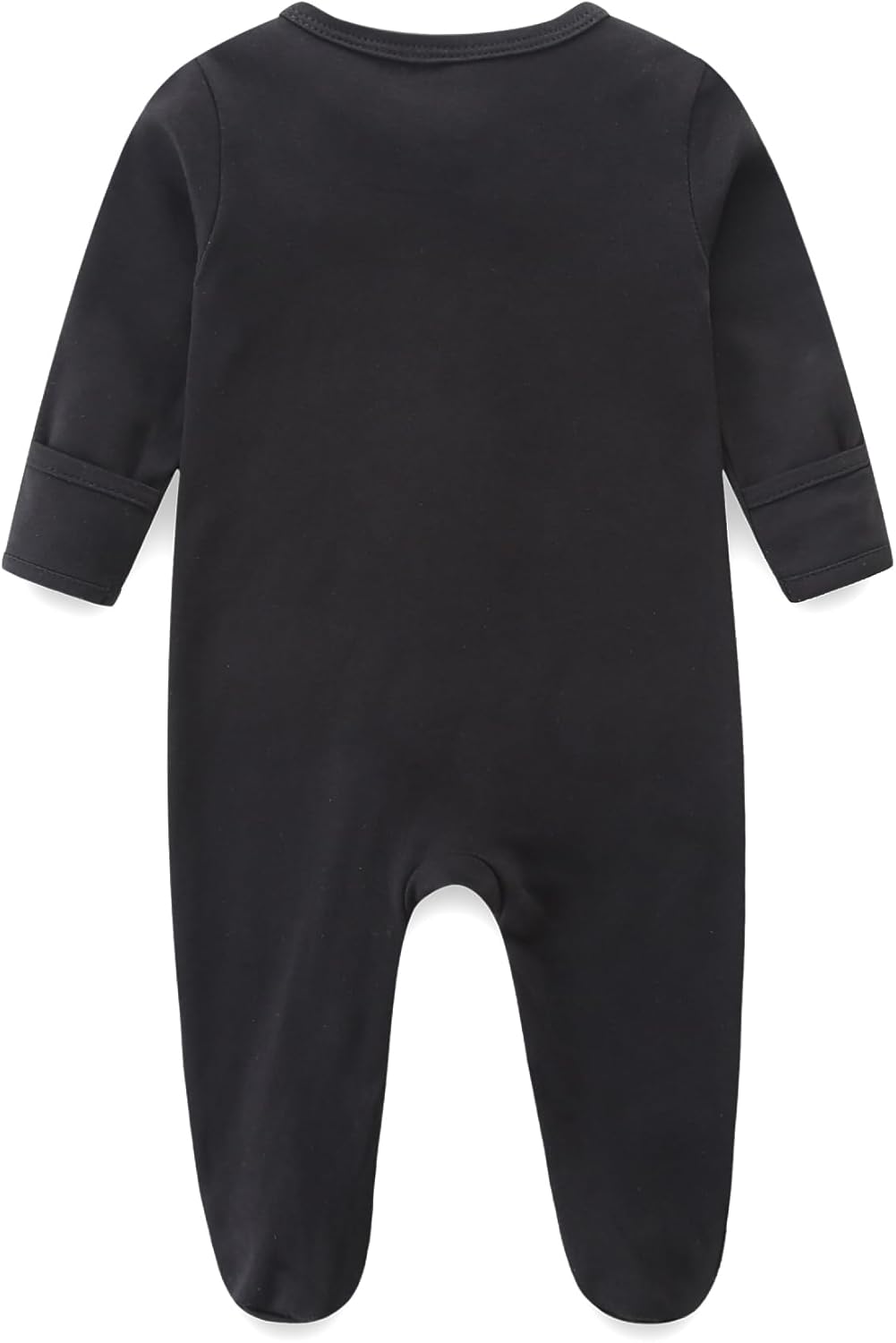 Baby Romper 100% Organic Cotton Pajamas One Piece Long Sleeve Zipper Footie Onesie for 0~12M Baby