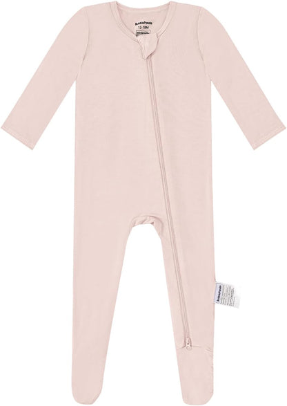 BubblePanda Rayon Made From Bamboo Baby Pajamas Baby Clothes for Boys Girls Unisex Zip-Front Non-Slip Onesie Sleeper