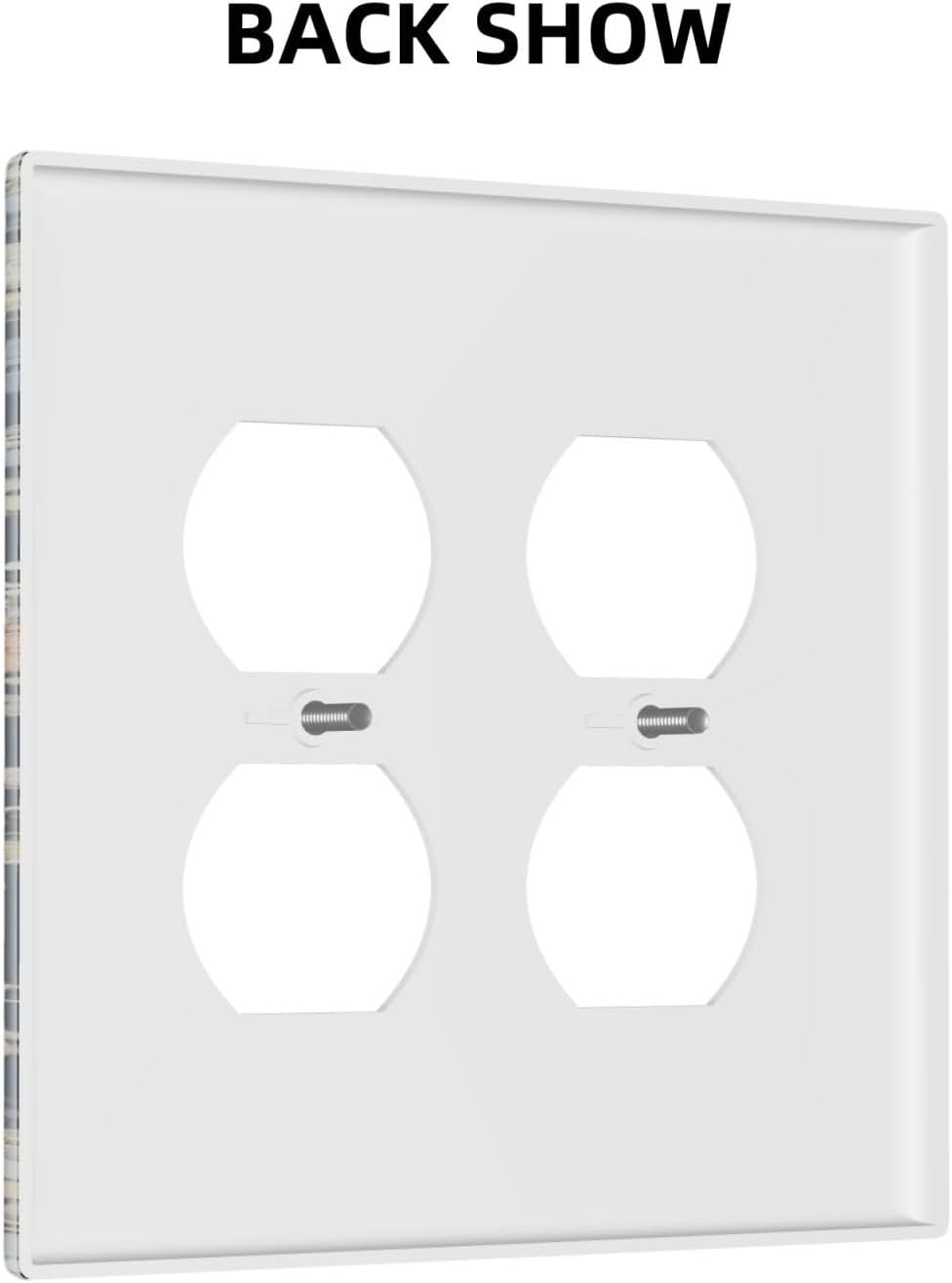 Decorative Outlet Covers Rustic Morris Birds Green Leaf Flower 2 Gang Wall Plate Cover Double Duplex Receptacle Two Switch Light Switch Cover Plate Jumbo Dual Faceplate for Home Decor