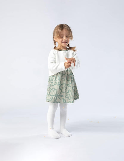 Petrass Baby Girls Cable Knitted Tights Infant Full-Footed Seamless Cotton Tights New-born Girls Seamless Leggings 3/4/5/6