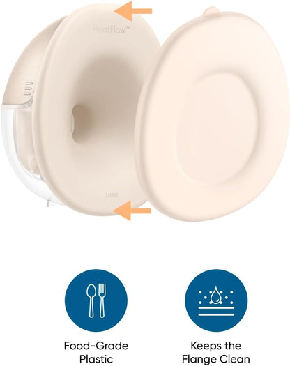 eufy Original Dust Cover (2-Pack) for Wearable Breast Pump E10/E20/S1/S1 Pro, Leak-Proof and