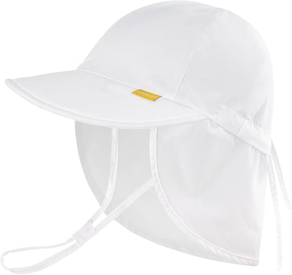 FURTALK Baby Sun Hat Summer Beach Hat UPF 50+ Adjustable Soft Baby Swim Hat with Neck Flap