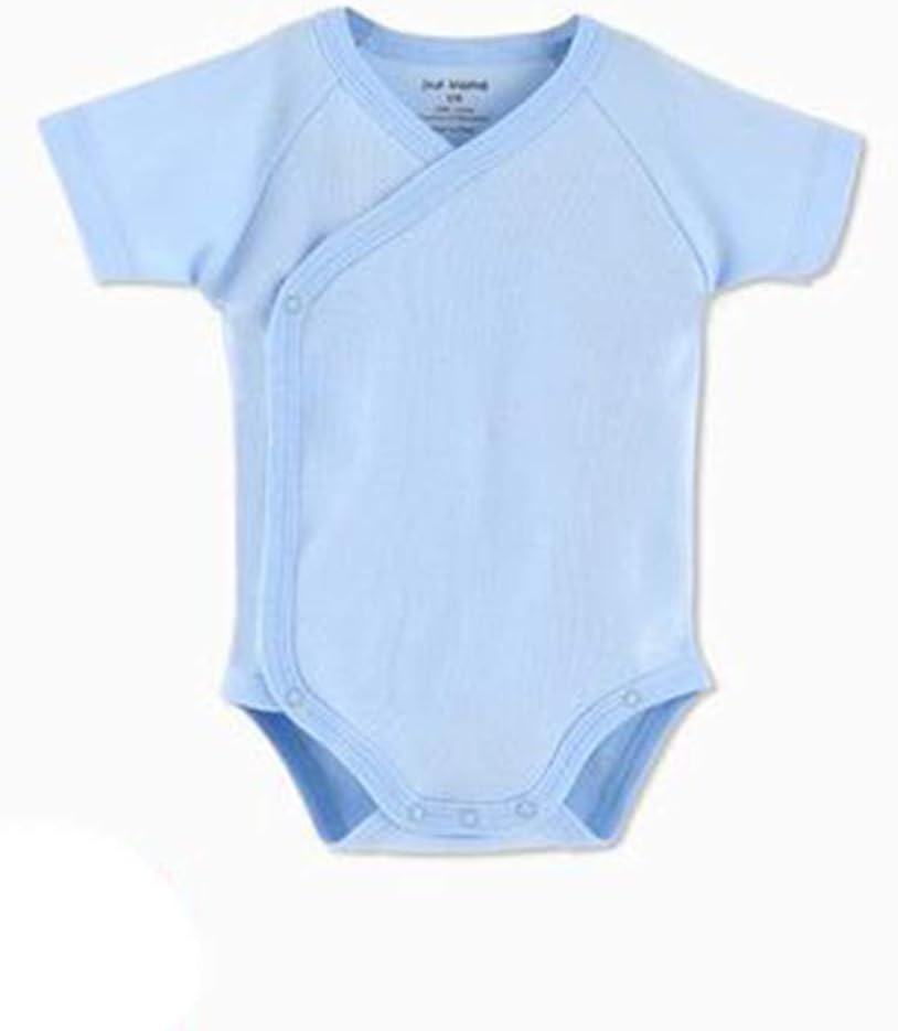 Baby Boys Girls Short Sleeves Kimono Clothes Cotton Baby Side-Snap Bodysuit Pack of Baby Layette Set